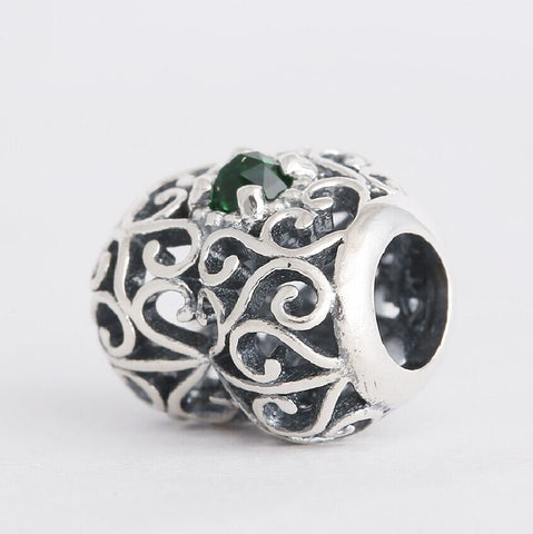 Green Heart Pendant Charm