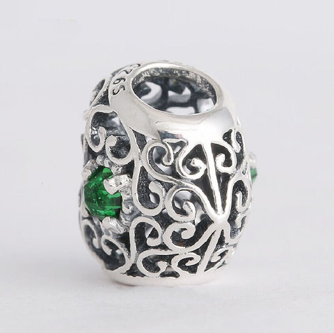 Green Heart Pendant Charm