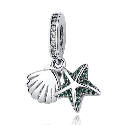 Tropical Starfish & Sea Shell Pendant Charms