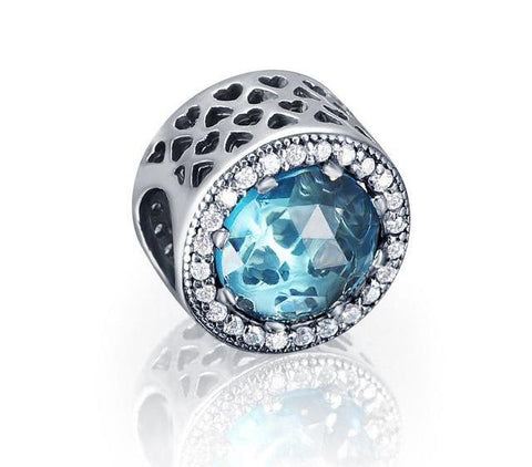 Sterling Silver Radiant Charm Beads