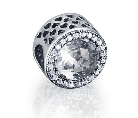 Sterling Silver Radiant Charm Beads