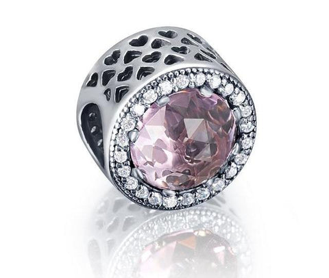 Sterling Silver Radiant Charm Beads