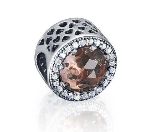 Sterling Silver Radiant Charm Beads