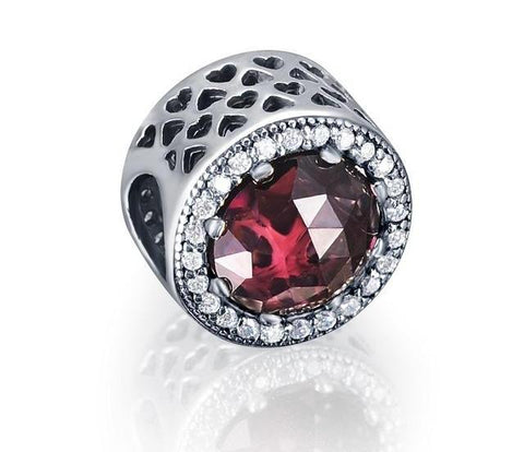 Sterling Silver Radiant Charm Beads