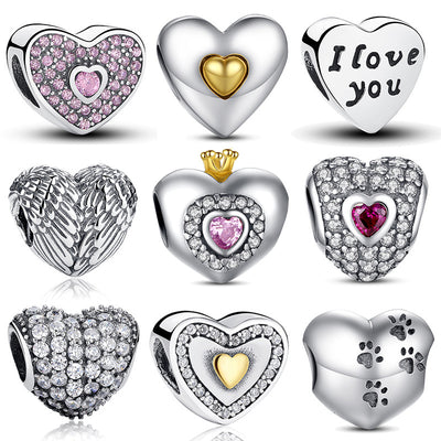 Heart Shape Charm Beads
