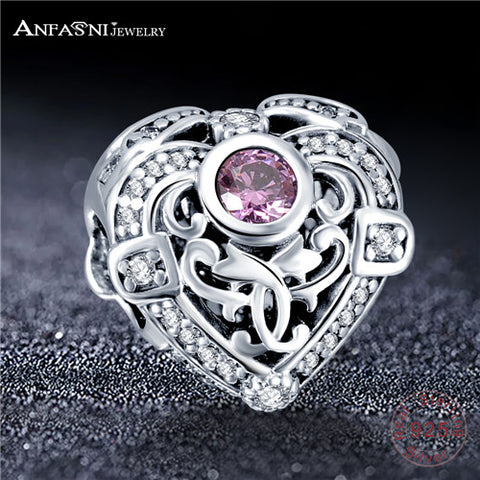 Sterling Silver Love Heart Shape Charm