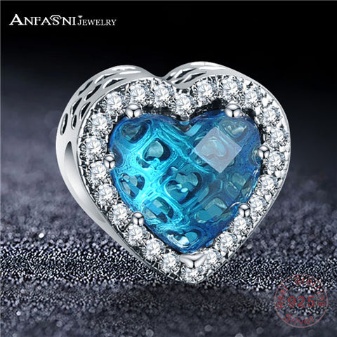 Sterling Silver Love Heart Shape Charm