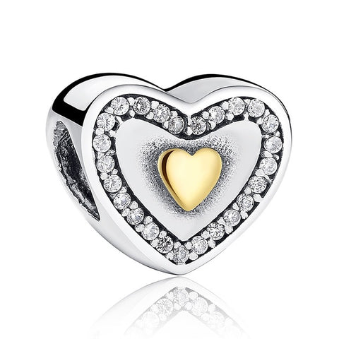 Heart Shape Charm Beads